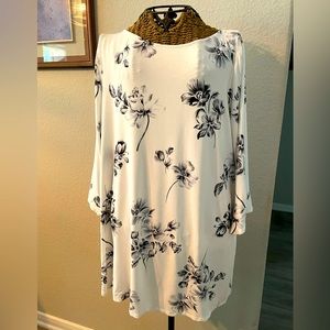 JJill Wearever collection -L - black /cream long top
